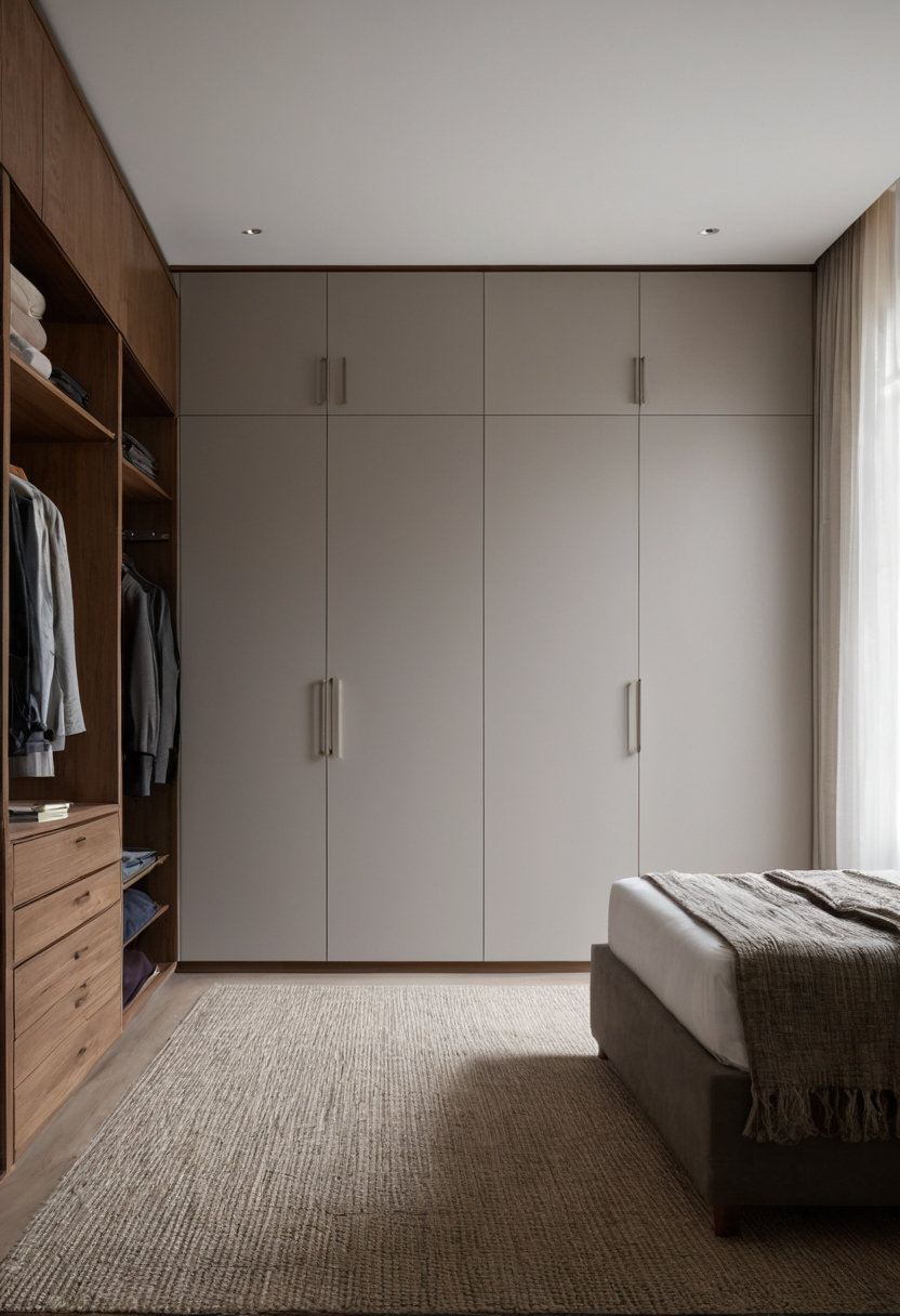 Wardrobes, dressers, and nightstands fail by opening clearance before they fail by footprint interior planning detail